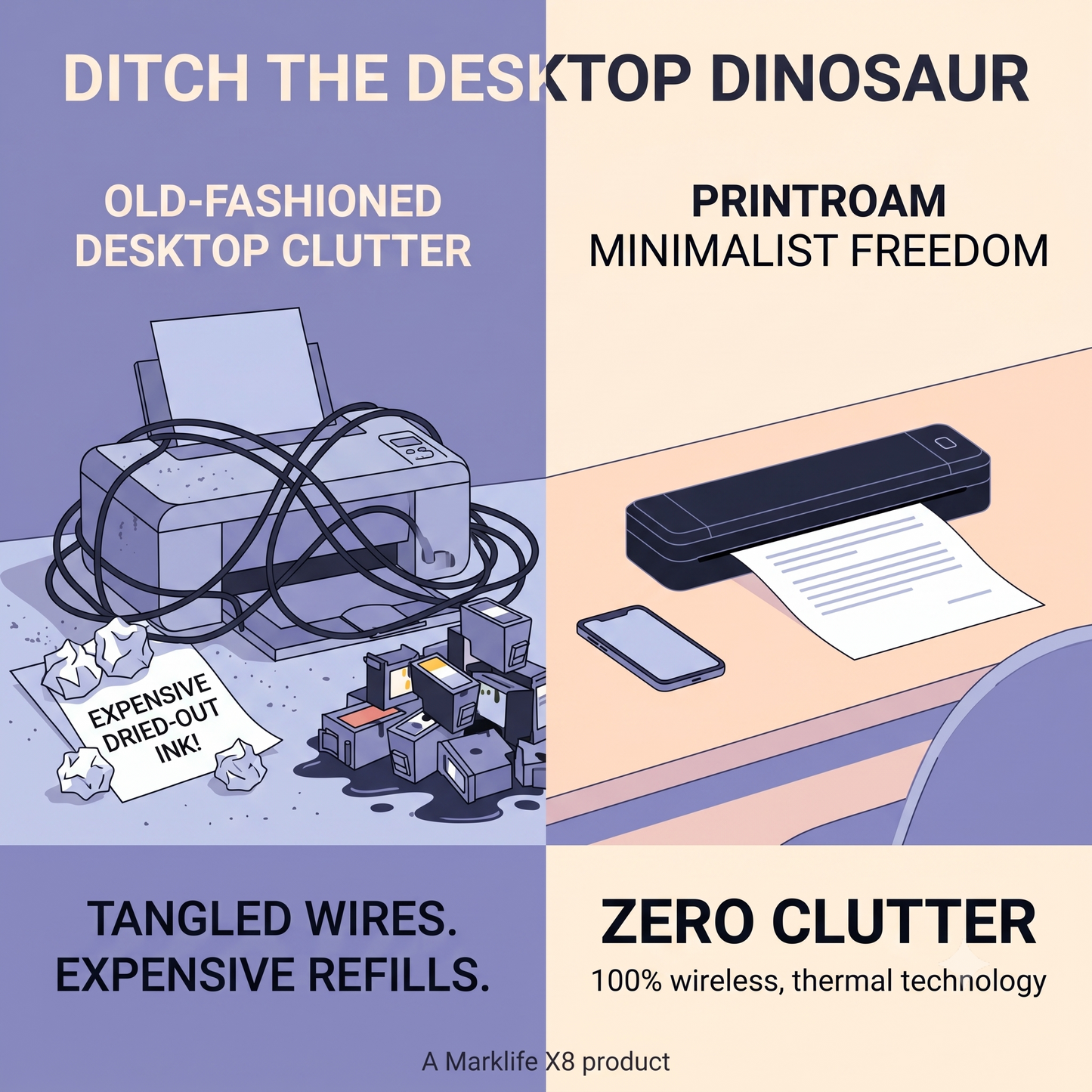PrintRoam™ Wireless A4 Thermal Printer